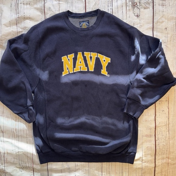 Steve & Barry's Other - Vintage Steve and Barrys US Navy Sweatshirt Mens XL Blue Yellow Pullover